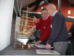 Jimmy Woods and Allan Brooks judging Mick Knowles' Amerigo Vespucci.